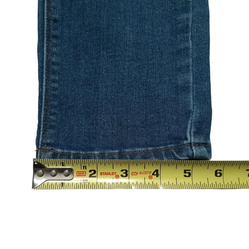 Hudson Jeans Girls 10 Blue Straight Leg Stretch Medium Wash 22 in‎ Inseam